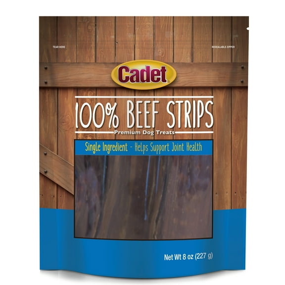 Cadet 100% Real Beef Strips for Dogs 8 Ounce