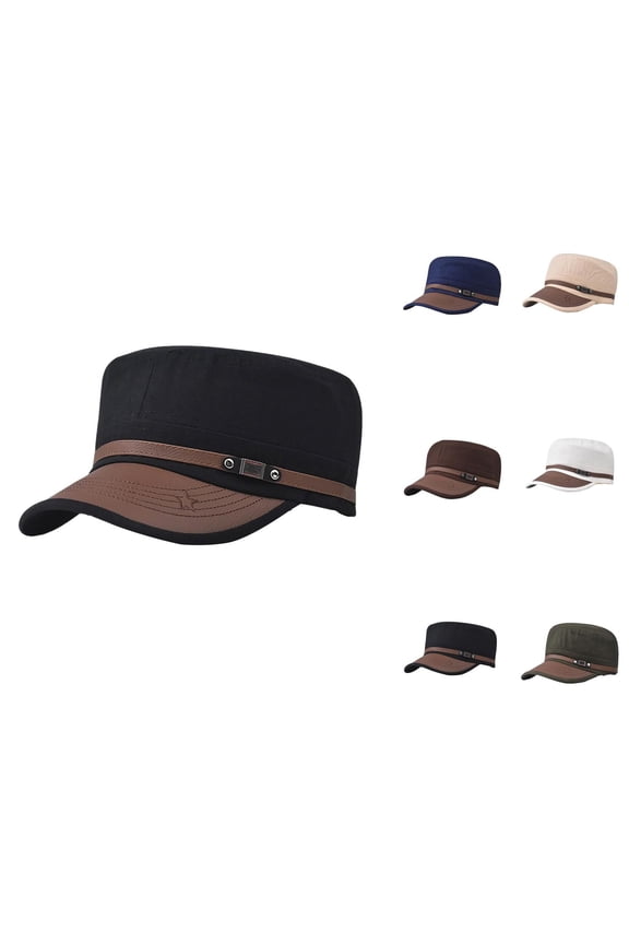 Cadet Army Cap for Men Women Military Corps Hat Flat Top Cap