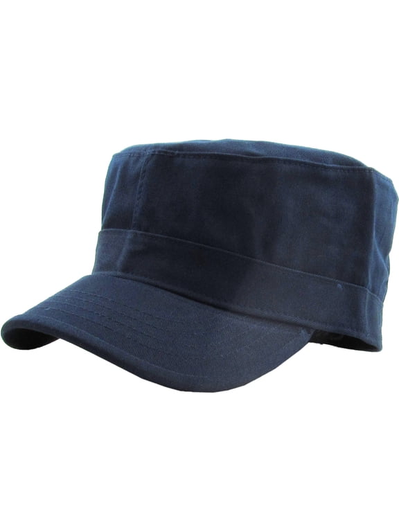 Cadet Army Military Fitted Botton Cap Basic Everyday Castro Radar Hat