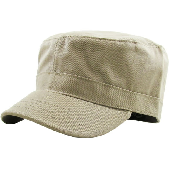 Cadet Army Military Fitted Botton Cap Basic Everyday Castro Radar Hat