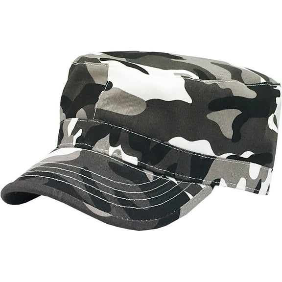 Cadet Army Military Fitted Botton Cap Basic Everyday Castro Radar Hat