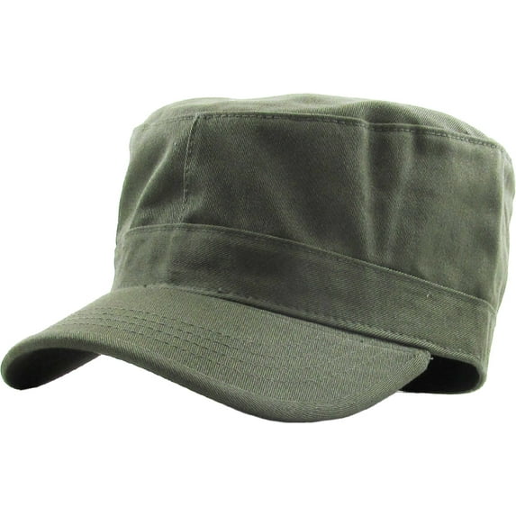 Cadet Army Military Fitted Botton Cap Basic Everyday Castro Radar Hat