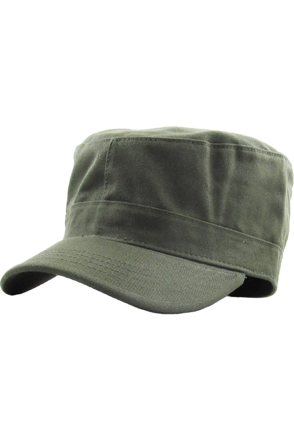 Army Military Fitted Botton Cap Basic Everyday Castro Radar Hat
