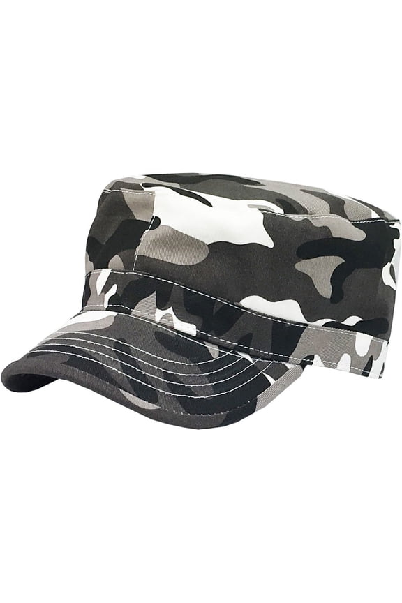 Army Military Fitted Botton Cap Basic Everyday Castro Radar Hat