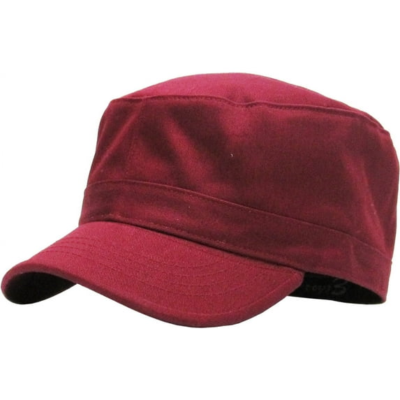 Cadet Army Military Fitted Botton Cap Basic Everyday Castro Radar Hat