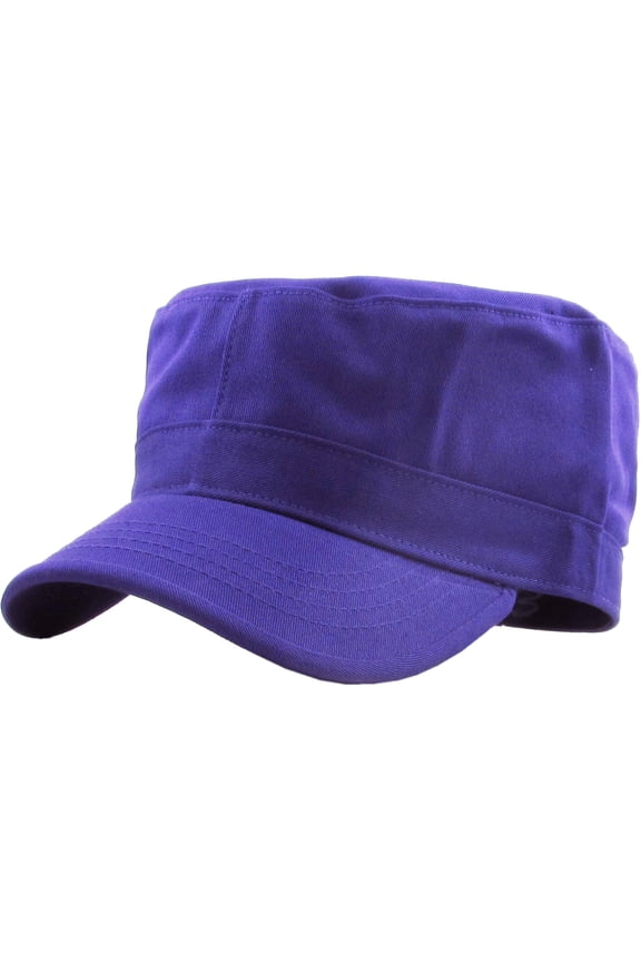Cadet Army Military Fitted Botton Cap Basic Everyday Castro Radar Hat