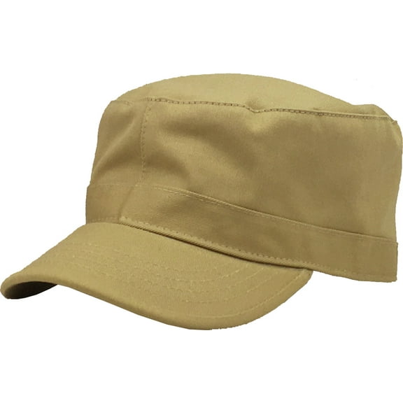 Cadet Army Military Fitted Botton Cap Basic Everyday Castro Radar Hat
