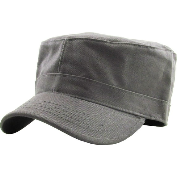 Cadet Army Military Fitted Botton Cap Basic Everyday Castro Radar Hat