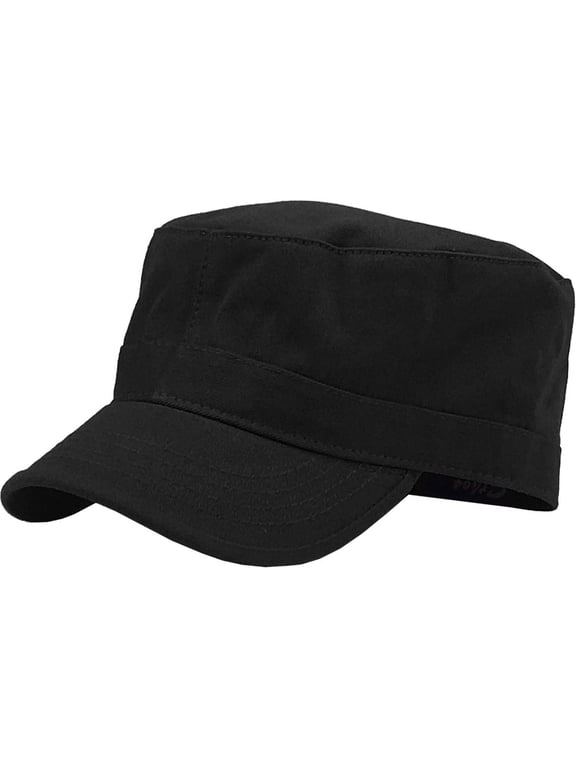 Cadet Army Military Fitted Botton Cap Basic Everyday Castro Radar Hat