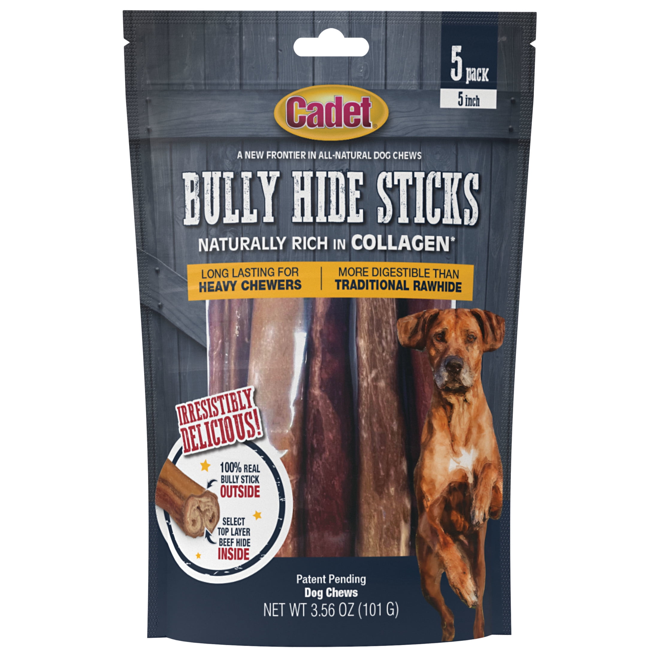 Walmart sales :  Cadet Bully Hide Sticks All-Natural Dog Chews Small Bully Stick Small (5 Count)