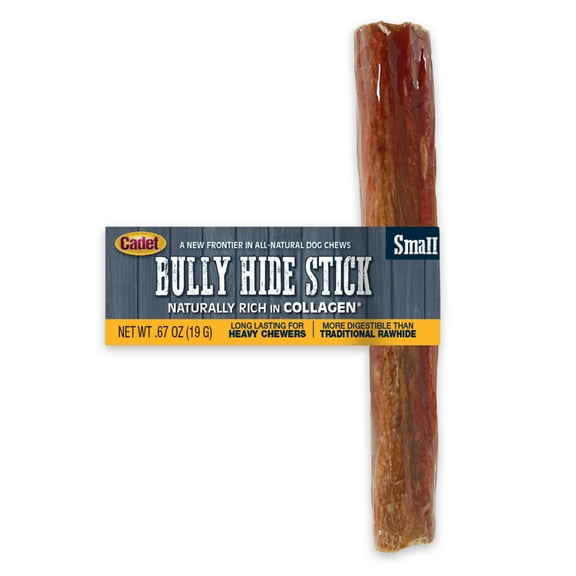 Cadet Bully Hide Sticks All-Natural Dog Chews Bully Stick Small (1 Count)