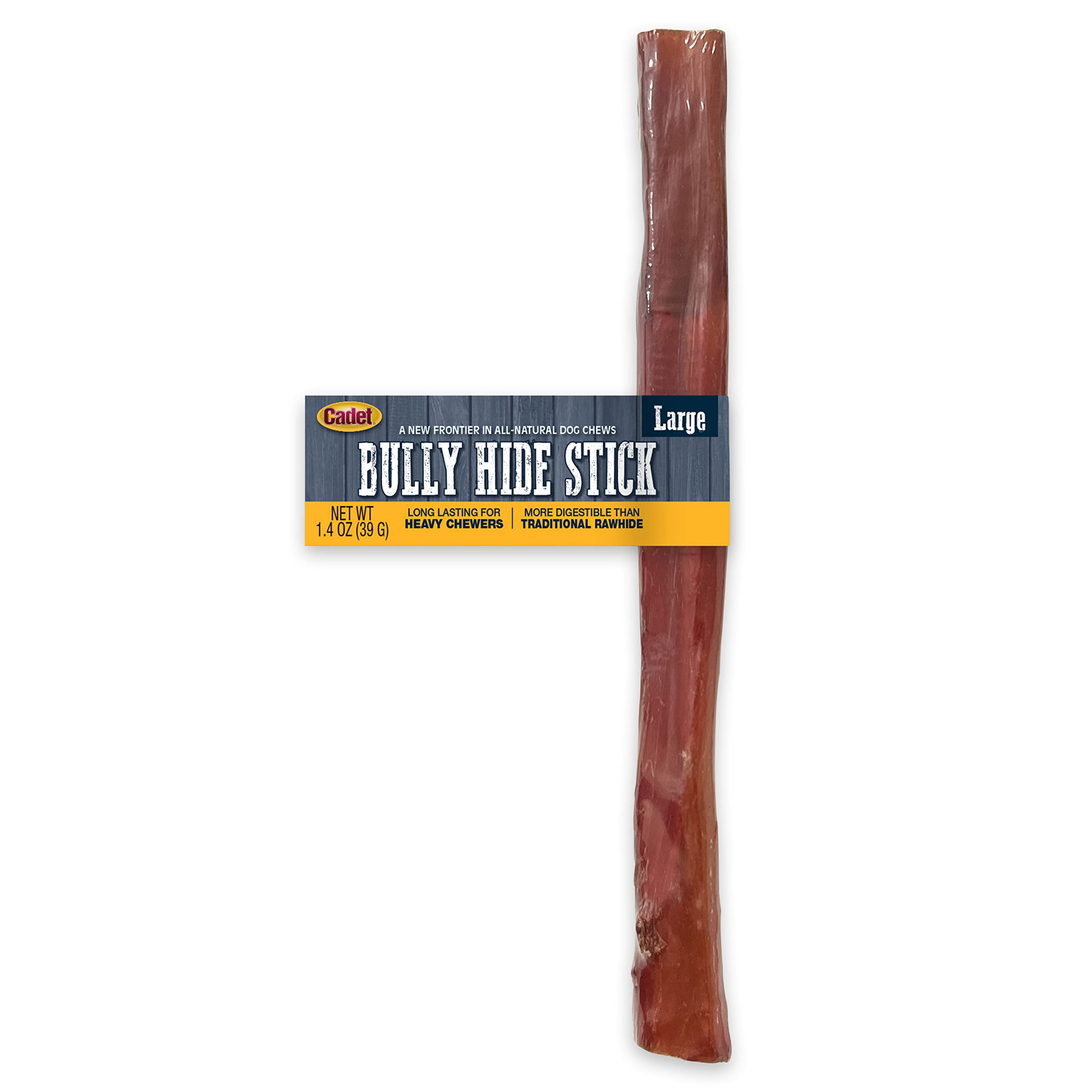 Cadet Bully Hide Sticks STF9 for Large Dogs AllNatural Beef Pizzle
