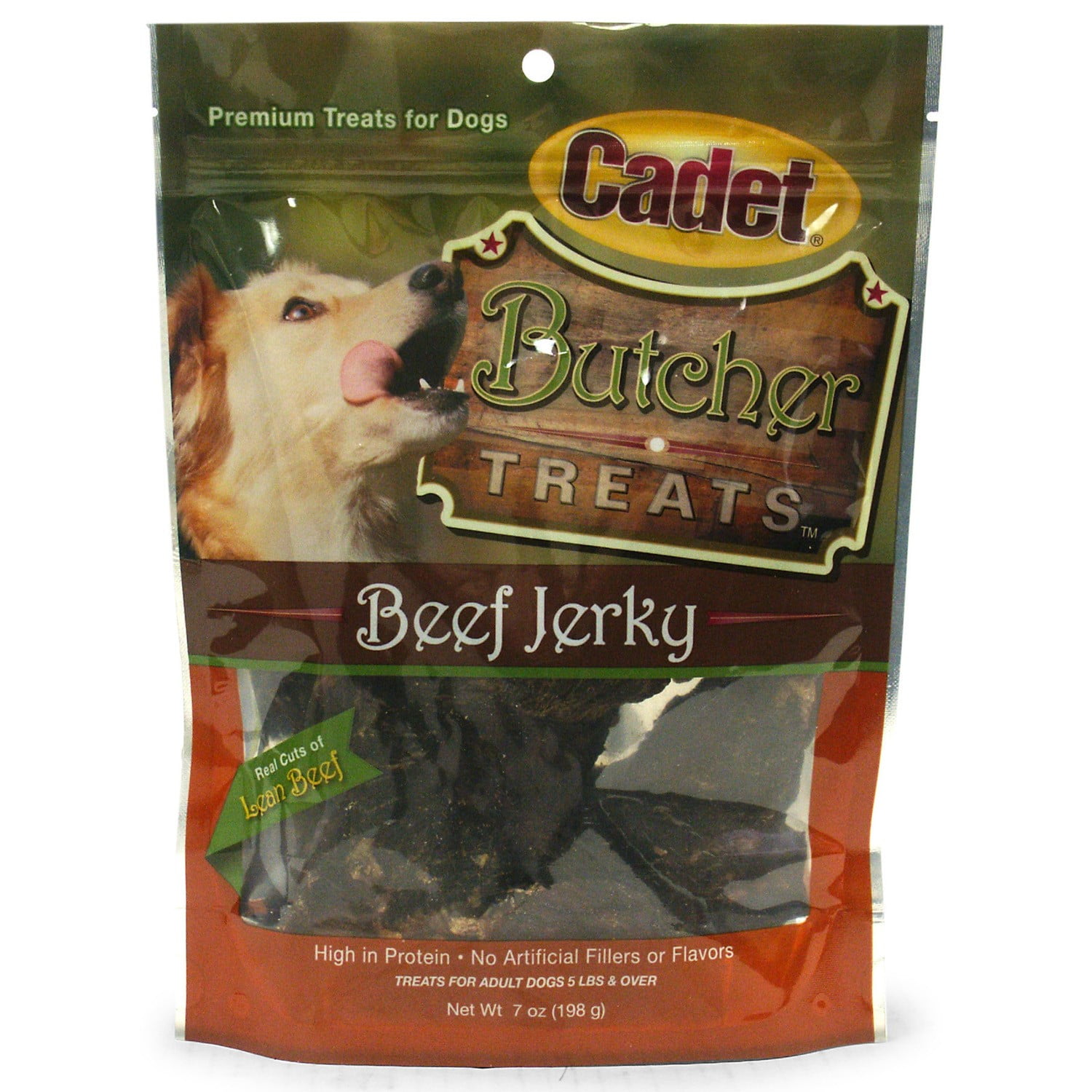 Cadet Butcher Dog Treat, Beef Jerky, 7 Oz