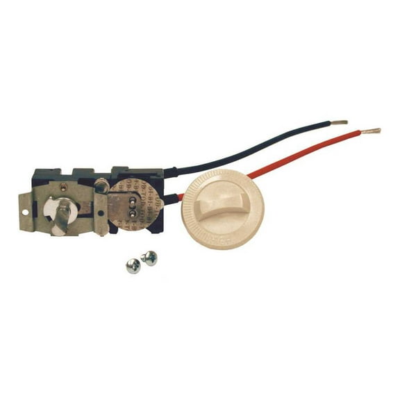 Cadet CTT1A Com-Pak Series Almond Integral Single-Pole 22 Amp Thermostat Kit