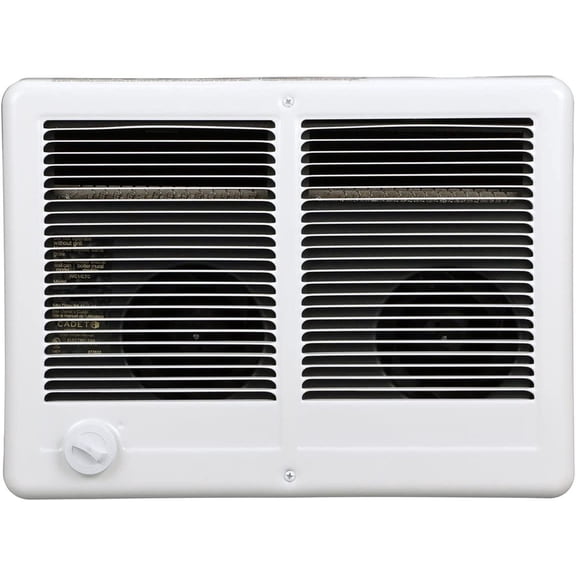 Cadet Com-Pak Twin Electric Wall Heater Complete Unit with Thermostat Model: CSTC402TW, Part: 67527, 13648/10236 BTU, 240/208 Volt, 4000/3000 Watt, White