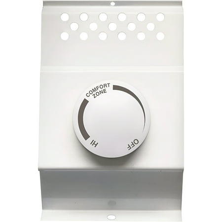 Cadet F Series Baseboard Thermostat BTF2W Traditional - Double Pole, Manual - 22 Amp, White — Residential Use, Standard Application