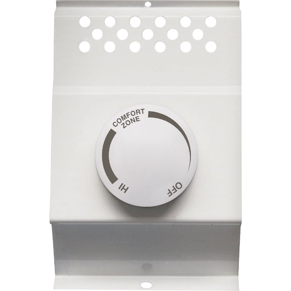 Cadet F Series Double Pole Built-In Baseboard Thermostat (Model: BTF2W, Part: 08734), 22 Amp, 120/208/240 Volt, White
