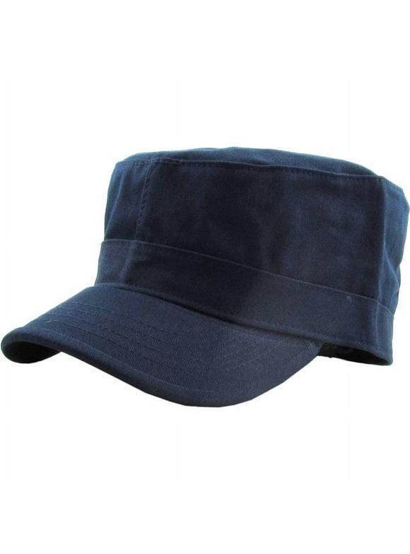 Cadet Fitted Botton Cap Basic Everyday Castro Hat