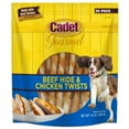 thumbnail image 1 of Cadet Gourmet Beef Hide & Chicken Twists Sticks 5 in. (50 Count), 1 of 8