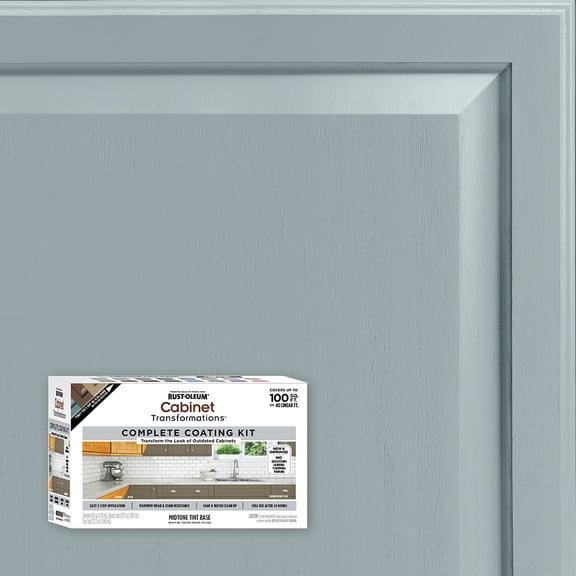 Cadet Gray, Rust-Oleum Cabinet Transformations Satin Coating Kit-37467902T, Quart