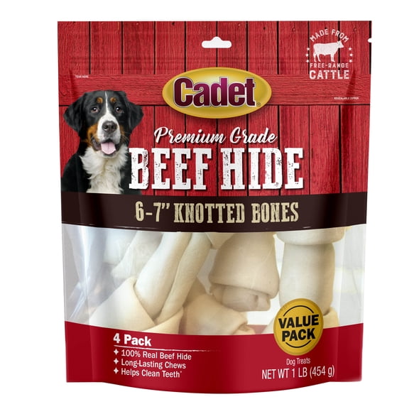 Cadet Premium Grade Beef Hide Dog Chew Curls Small 1 Pound