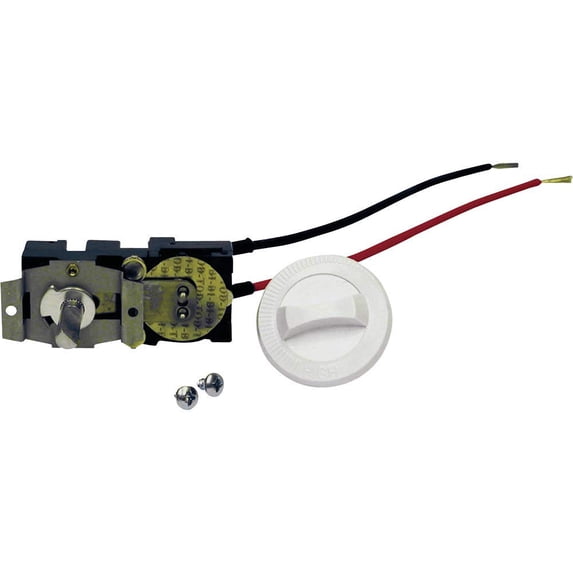 Cadet Single Pole Built-in Thermostat Kit for Com-Pak Heaters (Model: CTT1W), 22 Amp, White