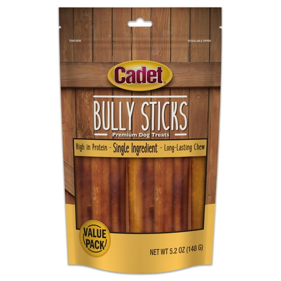 Cadet Bully Stick Dog Chews Small 5.2 Ounce