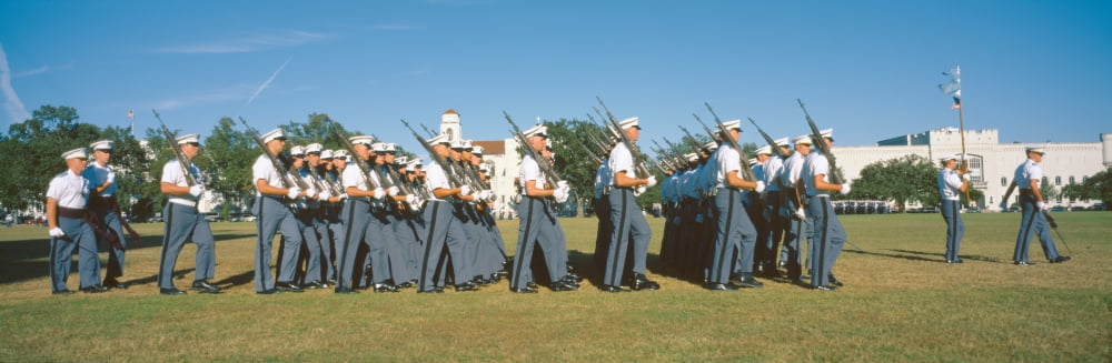 Cadet review the Citadel Charleston South Carolina Canvas Art - Panoramic Images (27 x 9)