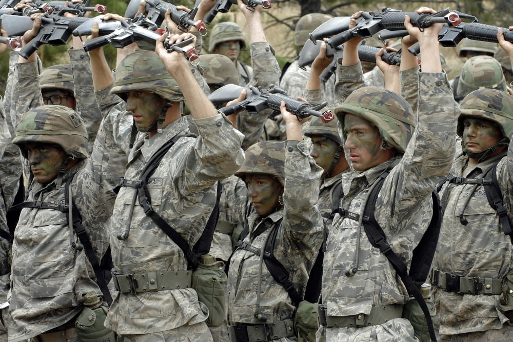 Cadets prepare to participate in Operation Warrior Canvas Art - Stocktrek Images (34 x 23)