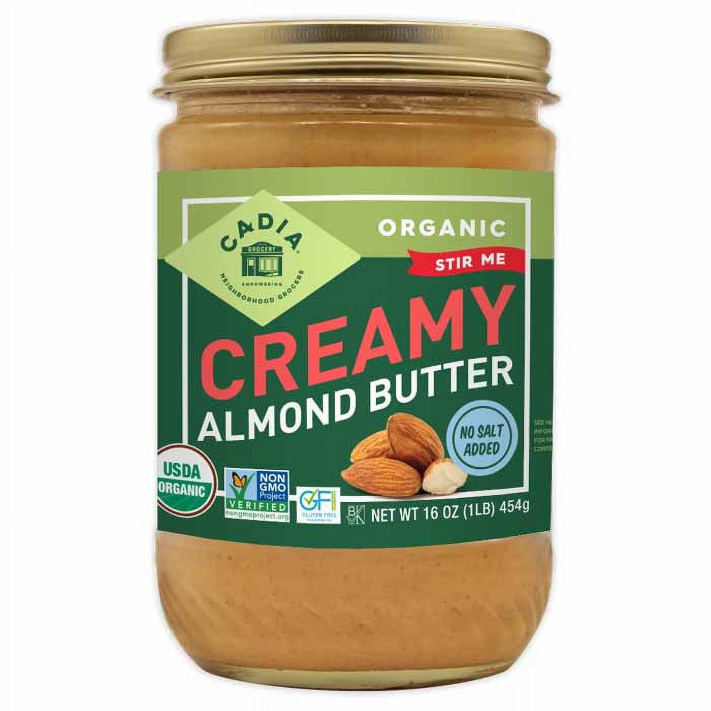 Cadia Almond Butter Creamy 16 Oz