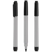 Cadie Black Permanent Fine Point Freezer Marker Pens, 3 pack Waterproof Fast-Drying Ink for Labeling & Food Storage