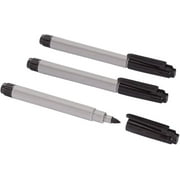 Cadie Black Permanent Fine Point Freezer Marker Pens, 3 pack Waterproof Fast-Drying Ink for Labeling & Food Storage