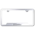 thumbnail image 1 of Cadilac Laser Etched Logo Cut-Out License Plate Frame (Chrome), 1 of 3