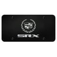 thumbnail image 1 of Cadilac SRX Laser Etched Dual Logo License Plate (Black), 1 of 1