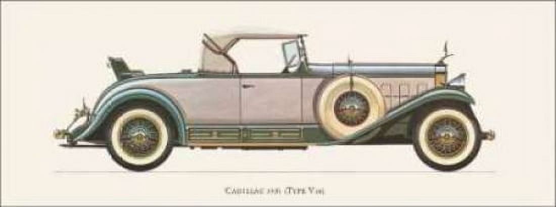 Cadillac 1931 Canvas Art - Antonio Fantini (24 x 48)
