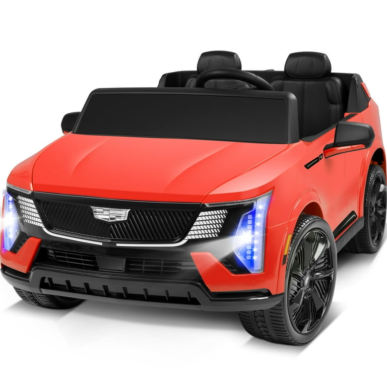 Cadillac Escalade IQ 24V Kids Ride on Car Wisairt 2 Seater Battery Powered Electric Vehicle w Remote Control Red Walmart