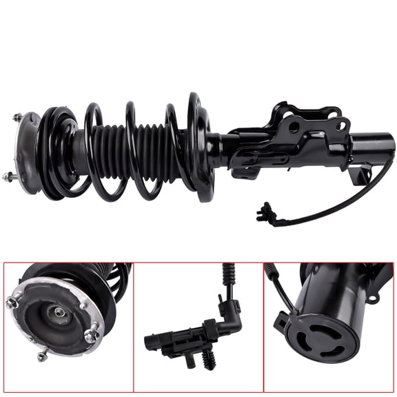 Cadillac ATS Front Left Shock Strut Coil Spring Assembly w/ Electric, 2013-2019, OEM: 23247469, 19300064, 22965187, Suspension System