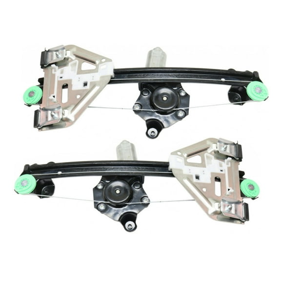 For Cadillac CTS 2003 04 05 06 2007 Window Regulator Assembly Driver and Passenger Side | Pair | Rear | Power | Cable | Replacement For GM1550120, GM1551120 | 15277680, 15277679