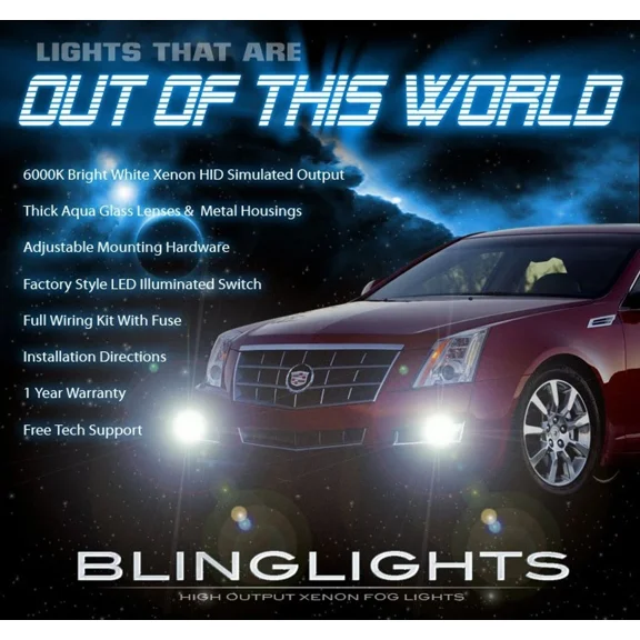 Cadillac CTS Aftermarket Fog Lamps Driving Lights for 2008-2013