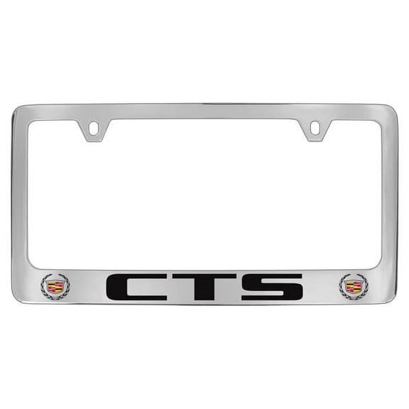 Cadillac CTS Chrome Plated Metal License Plate Frame Holder