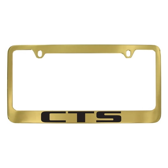 Cadillac CTS Polished Brass License Plate Frame