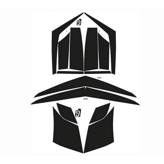 Cadillac CTS-V Coupe Pre-Cut Vinyl Overlay Tint Complete Headlight and Taillight Plus (2011 2012 2013 2014) DARK