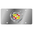 thumbnail image 1 of Cadillac Clear Logo Stainless Steel License Plate, 1 of 2