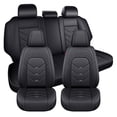 thumbnail image 1 of for Cadillac Dts 2009 Car Seat Cover, Black Car Seat Covers, Perforated Quilted Leather Full Set of 5 Seats Non-Slip Lining Fine Exquisite Workmanship, Give Your Interior a New Look, 1 of 9