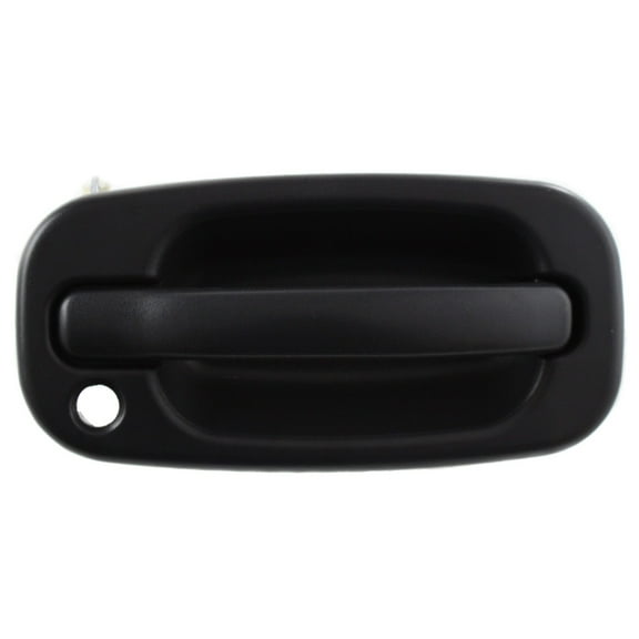 For Cadillac Escalade 2002 03 04 05 2006 Exterior Door Handle Passenger Side | Front | Textured Black | w/ Key Hole | Replacement For GM1311129 | 15034986, 80577