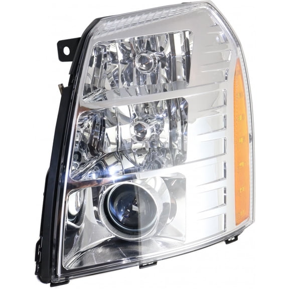 For Cadillac Escalade EXT 2010 2011 2013 Headlight Assembly Driver Side | HID | Include Ballast | 2nd Design | CAPA | Replacement For GM2502348, GM2502348C | 20806108