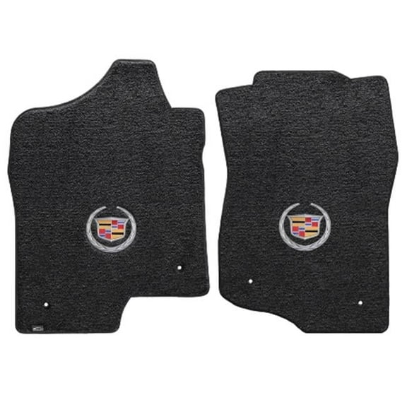 Cadillac Escalade Esv 2007-2014 2 Piece Front Ebony Cadillac Logo Mat