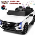 thumbnail image 1 of Cadillac Escalade IQ 24V Kids Ride on Car, 2 Seater Powered Electric Vehicle Toy Car w/ Remote Control, Music, Wireless Audio for Ages 3-8, White, 1 of 9