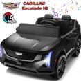 thumbnail image 1 of Cadillac Escalade IQ 24V Kids Ride on Car, 2 Seater Powered Electric Vehicle Toy Car w/ Remote Control, Music, Wireless Audio for Ages 3-8, Black, 1 of 8