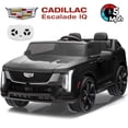 thumbnail image 1 of 24V 2 Seater Ride on Cars, Licensed Cadillac Escalade IQ Powered Ride on Toys Truck with Remote Control, 4 Wheels Spring Suspension, LED Light, Electric Cars for Kids Ages 3-8 Gifts, Black, 1 of 11
